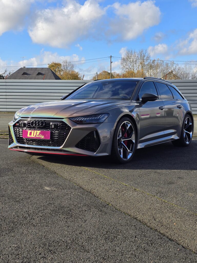 Détail de carrosserie préparée pour une protection automobile